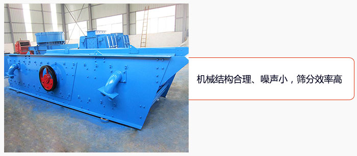 圓振動(dòng)篩結(jié)構(gòu)合理、噪聲小，篩分效率高
