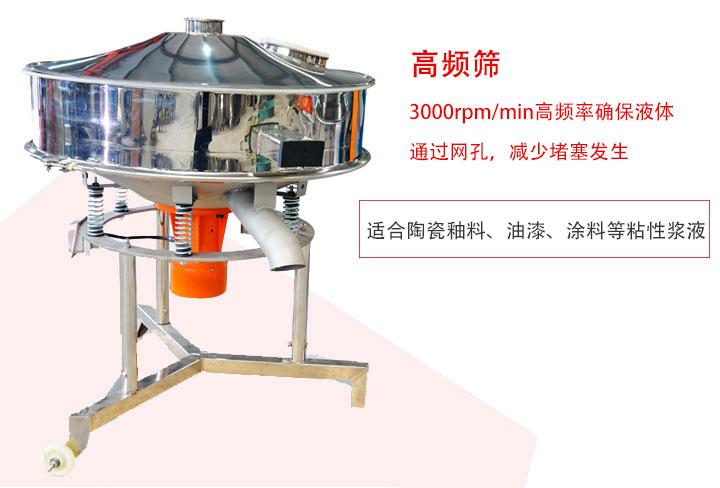 該產品是針對漿液過濾設計的一種高頻篩分機。