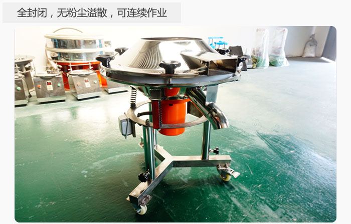 采用全封閉，無(wú)粉塵溢散，可連續(xù)作業(yè)。